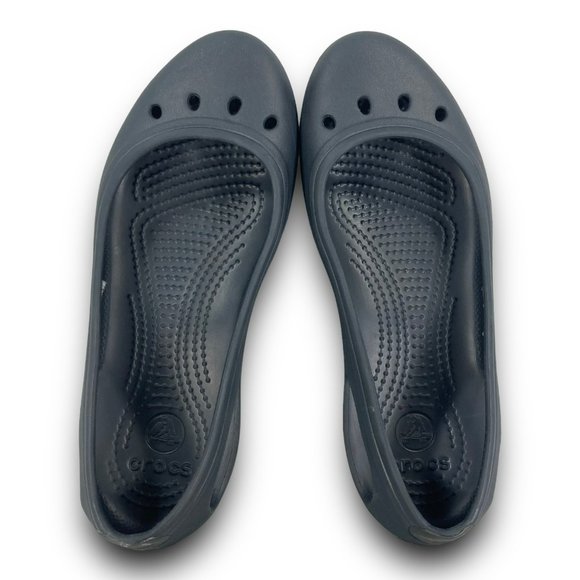Crocs Kadee Ballets Flats 11215 Slip On Iconic Comfort Cushioned Black Women 7 - Picture 7 of 10